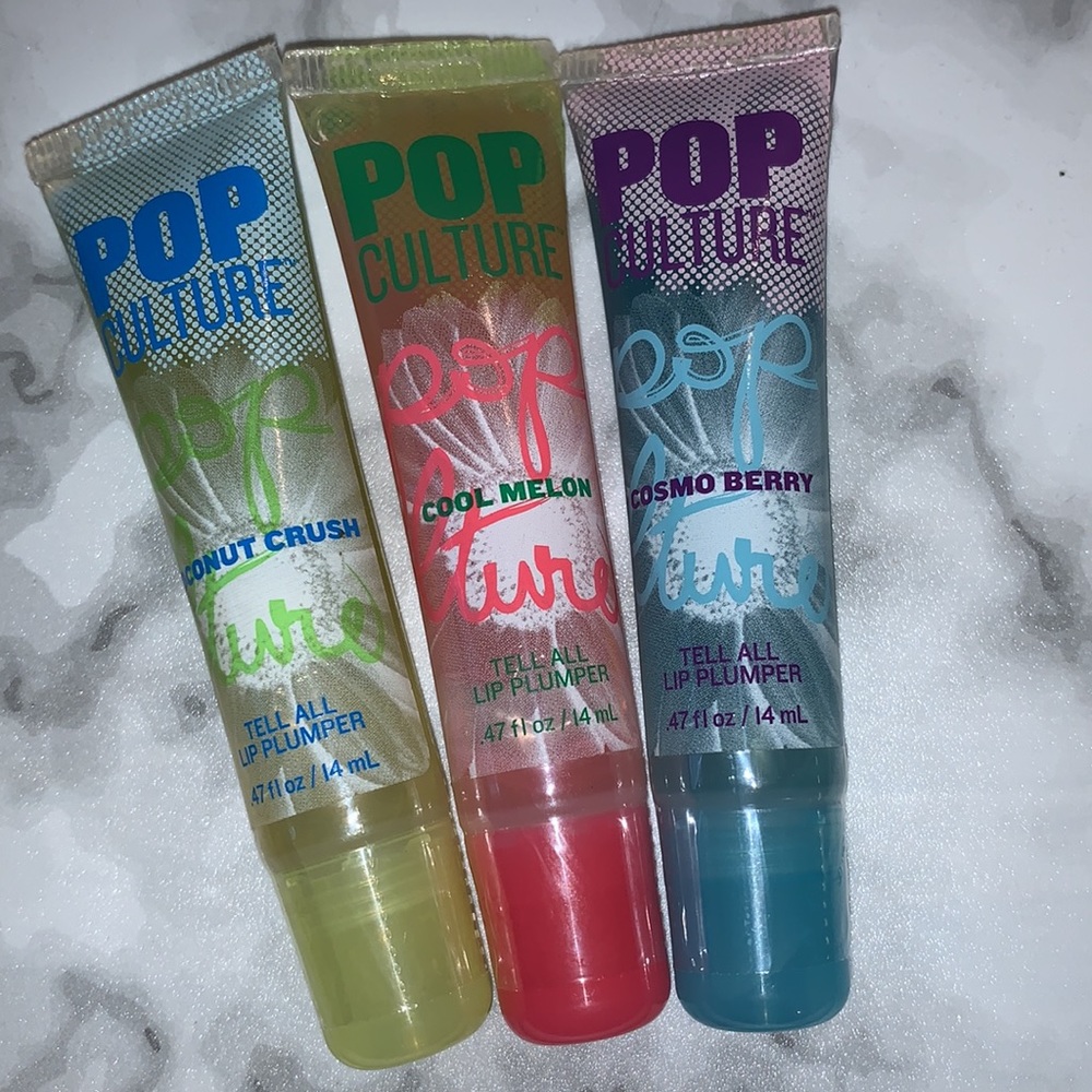 3x New Lip Plumpers Cosmo Berry, Coconut Crush & Cool Melon Liplicious
